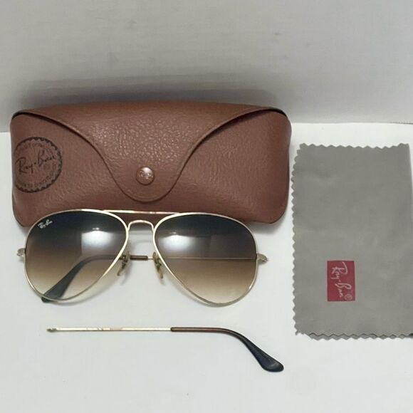 Ray-Ban Other - RAY-BAN Authentic Sunglasses Large Aviator Brown Unisex Classic Indiecore Retro